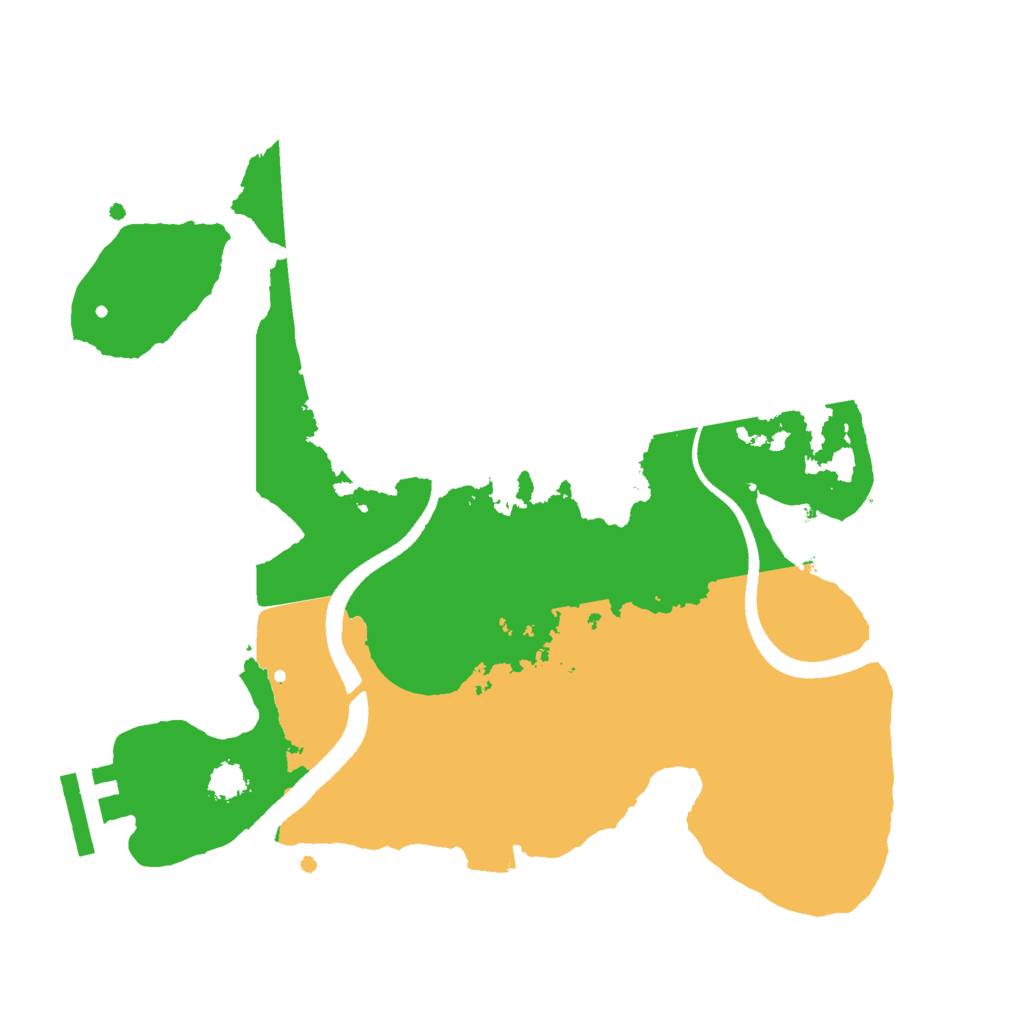 Biome Rust Map: Procedural Map, Size: 2500, Seed: 643463342