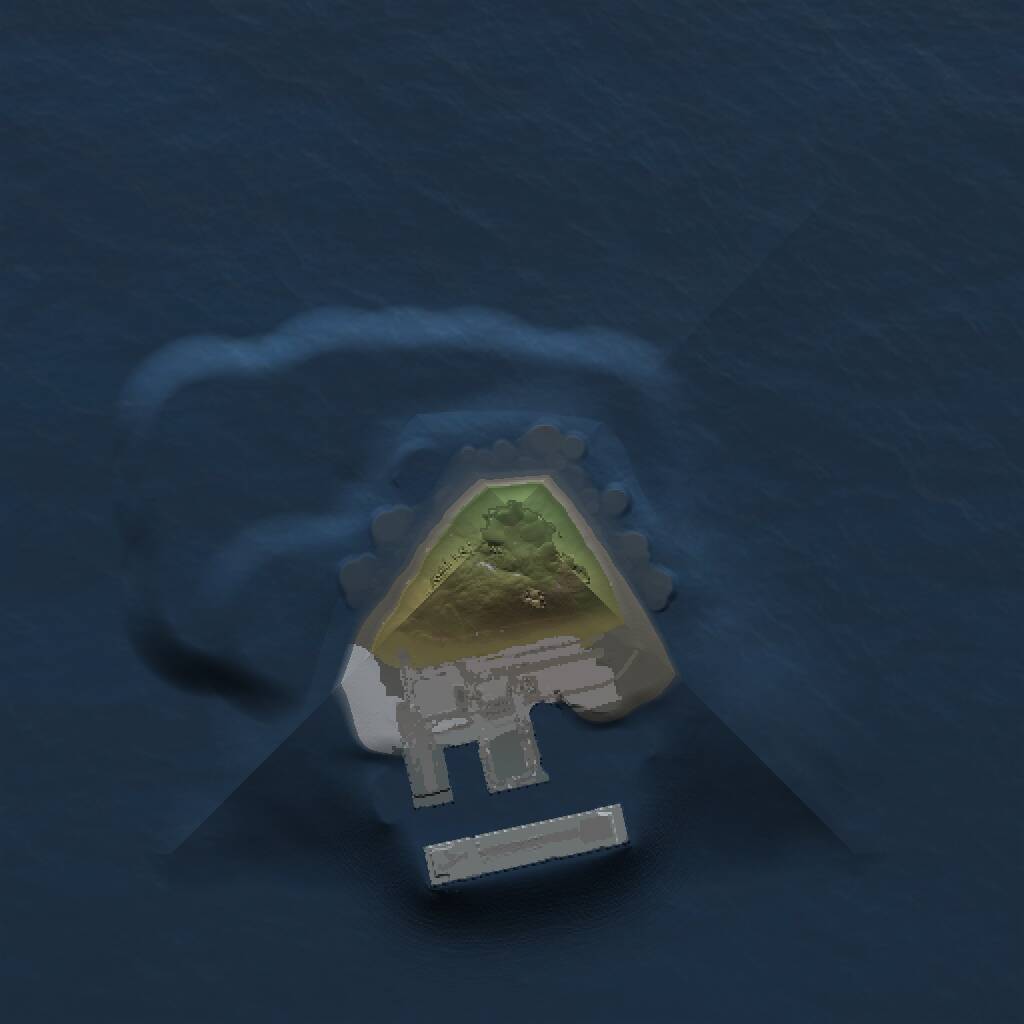 Rust Map: Procedural Map, Size: 1024, Seed: 6738, 2 Monuments