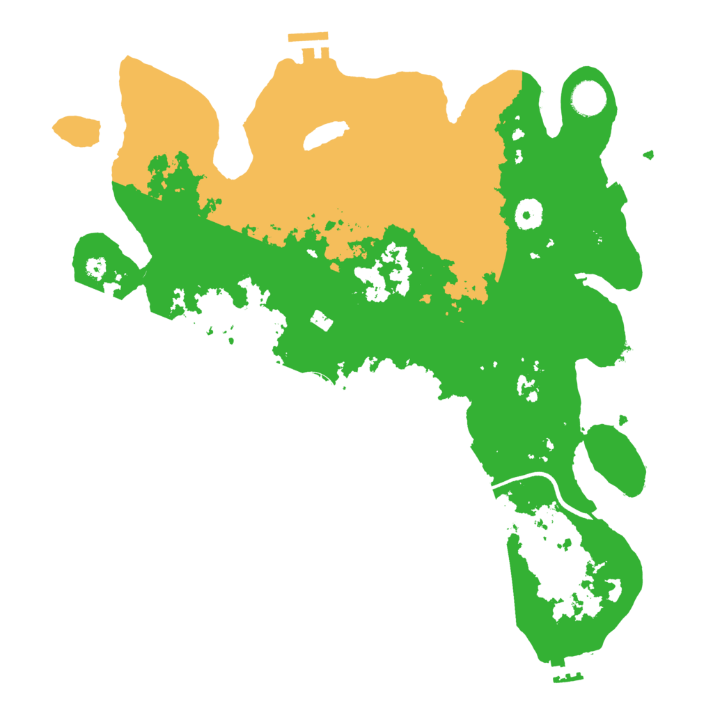 Biome Rust Map: Procedural Map, Size: 3600, Seed: 51331
