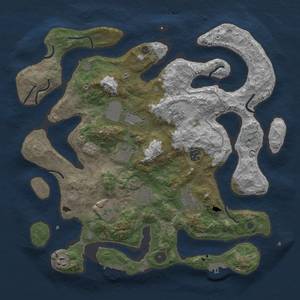 Thumbnail Rust Map: Procedural Map, Size: 4000, Seed: 132423037, 14 Monuments