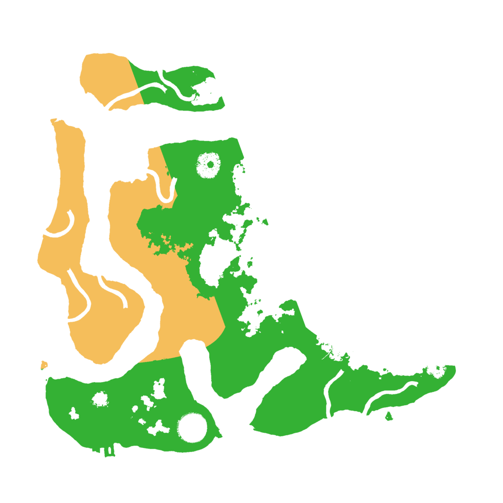 Biome Rust Map: Procedural Map, Size: 3000, Seed: 1376108093