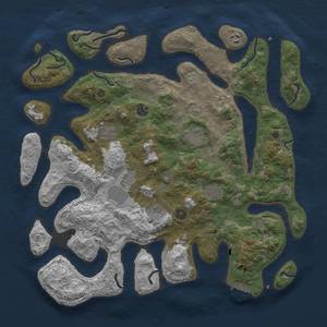 Thumbnail Rust Map: Procedural Map, Size: 4300, Seed: 1701, 12 Monuments