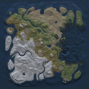 Thumbnail Rust Map: Procedural Map, Size: 4300, Seed: 1701, 16 Monuments