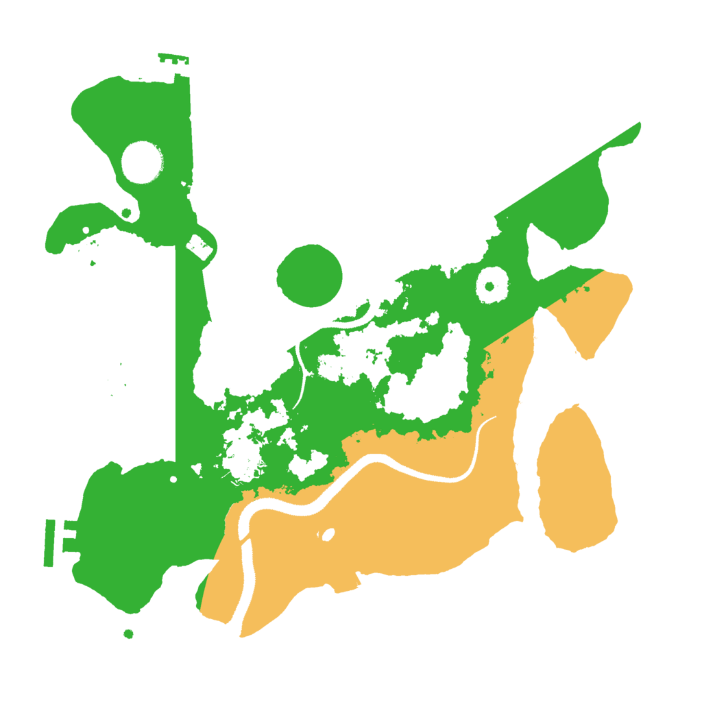 Biome Rust Map: Procedural Map, Size: 3000, Seed: 1624935