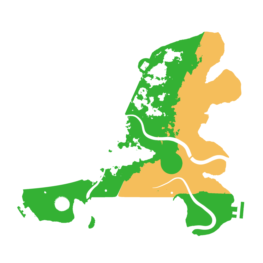 Biome Rust Map: Procedural Map, Size: 3200, Seed: 108158149