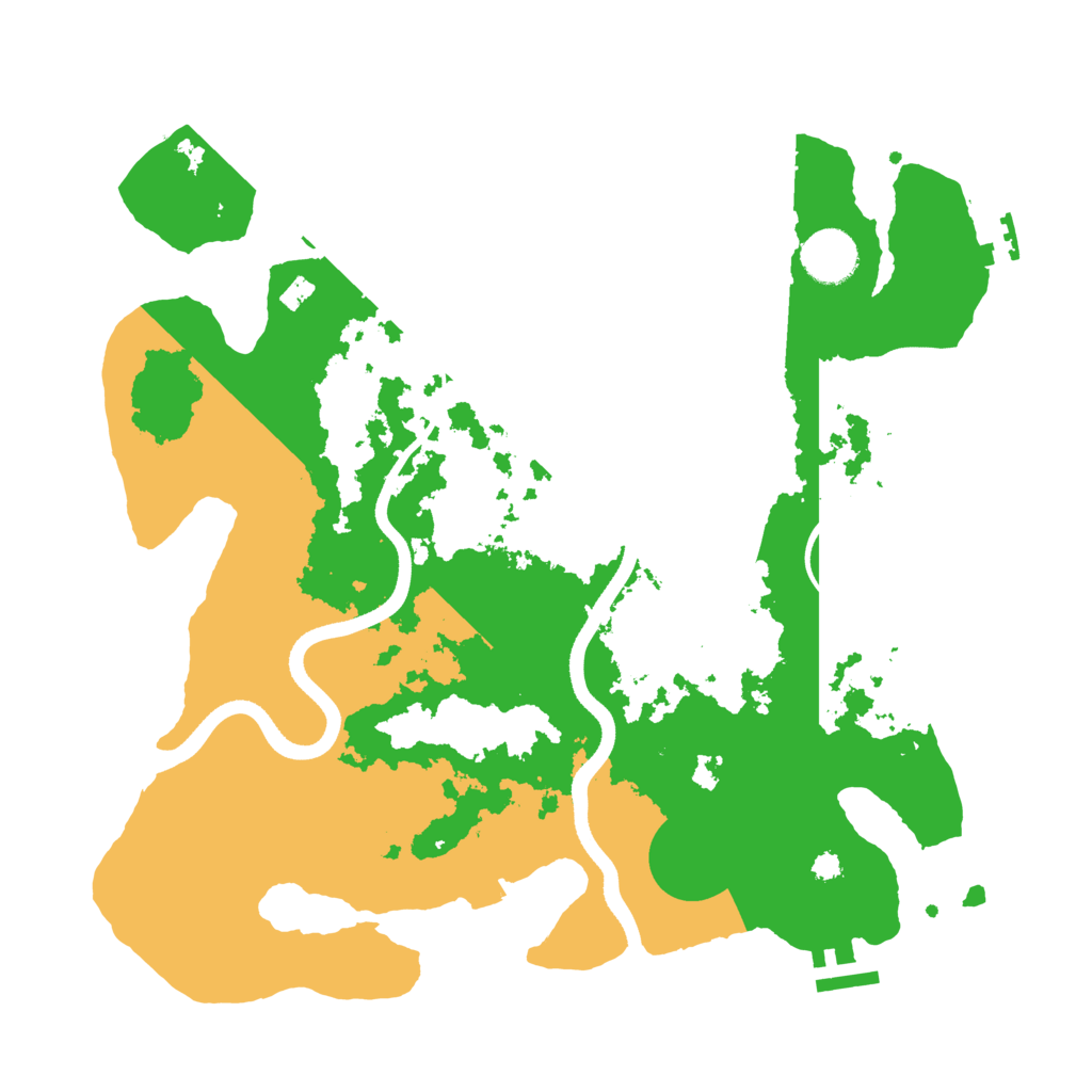 Biome Rust Map: Procedural Map, Size: 3500, Seed: 1314213061
