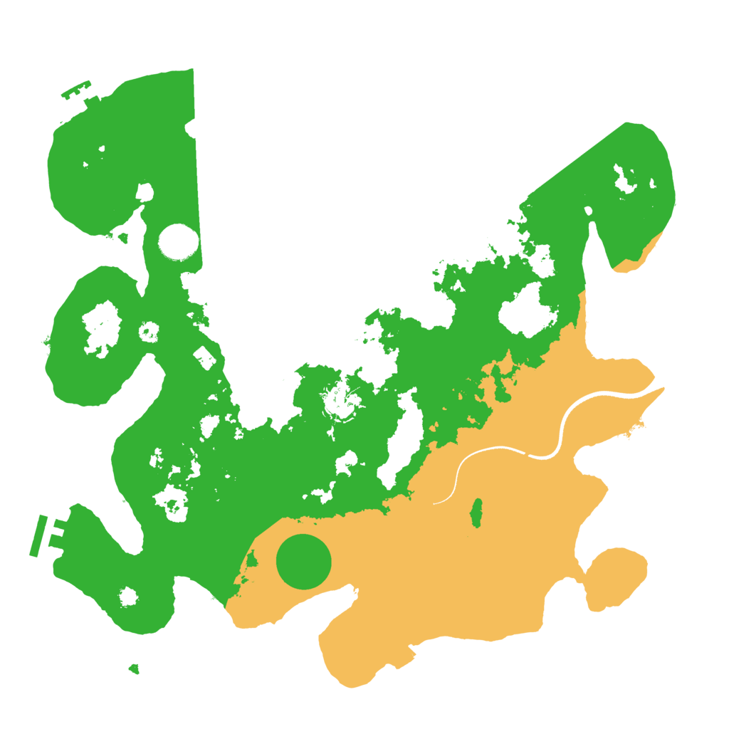 Biome Rust Map: Procedural Map, Size: 3500, Seed: 5245234