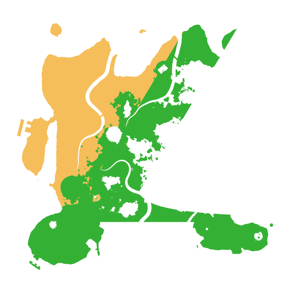 Biome Rust Map: Procedural Map, Size: 3500, Seed: 2124382855