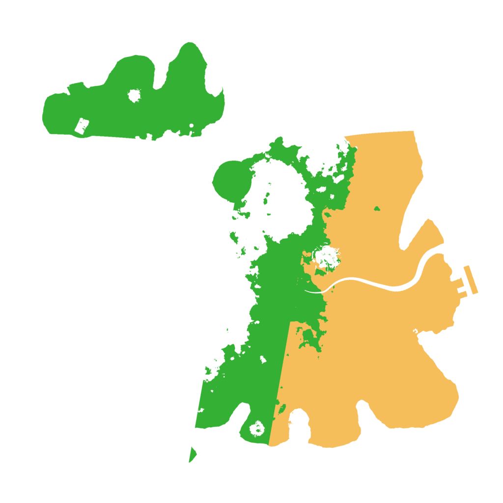 Biome Rust Map: Procedural Map, Size: 3500, Seed: 1995147064
