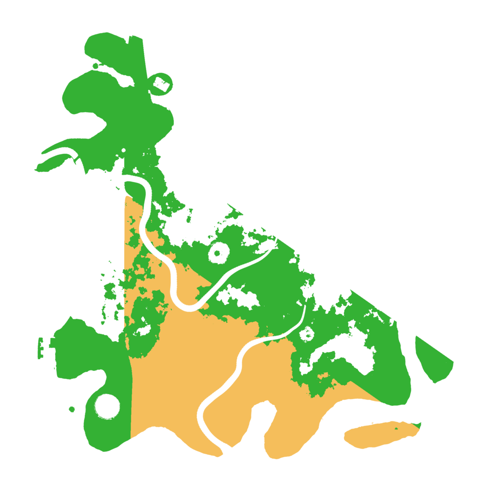 Biome Rust Map: Procedural Map, Size: 3500, Seed: 91038132