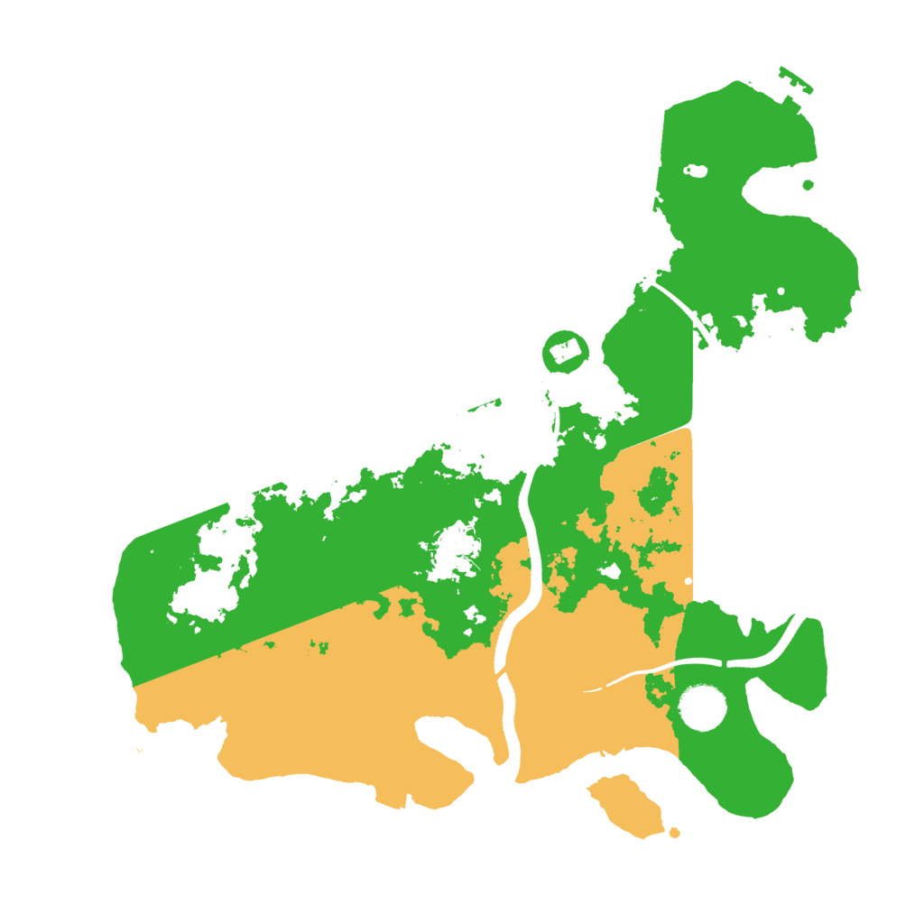 Biome Rust Map: Procedural Map, Size: 3500, Seed: 2042267607