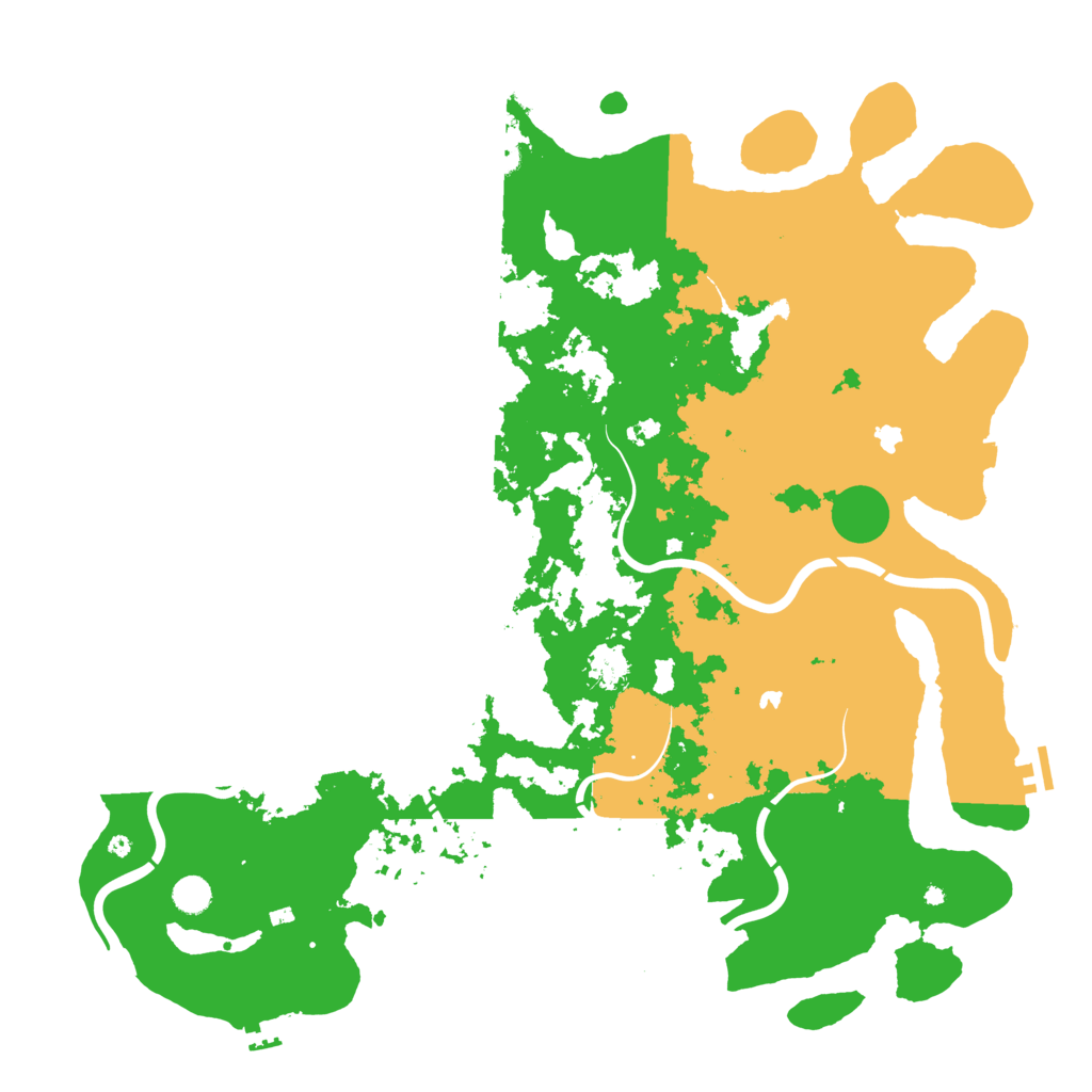 Biome Rust Map: Procedural Map, Size: 5000, Seed: 1256901