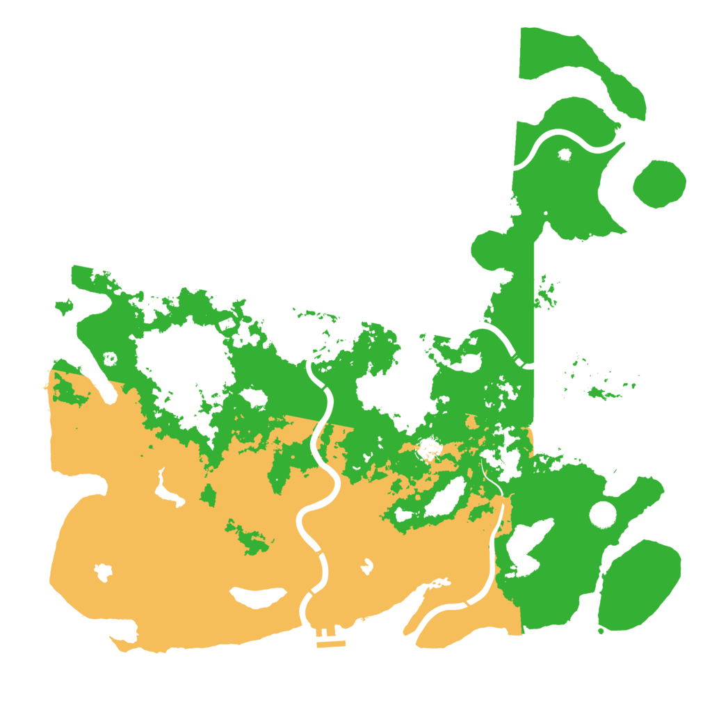 Biome Rust Map: Procedural Map, Size: 5000, Seed: 11