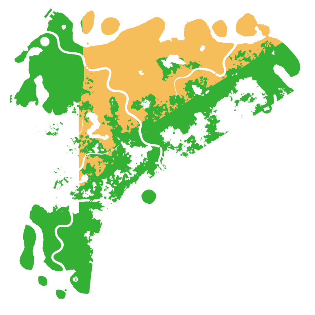 Biome Rust Map: Procedural Map, Size: 6000, Seed: 10578422