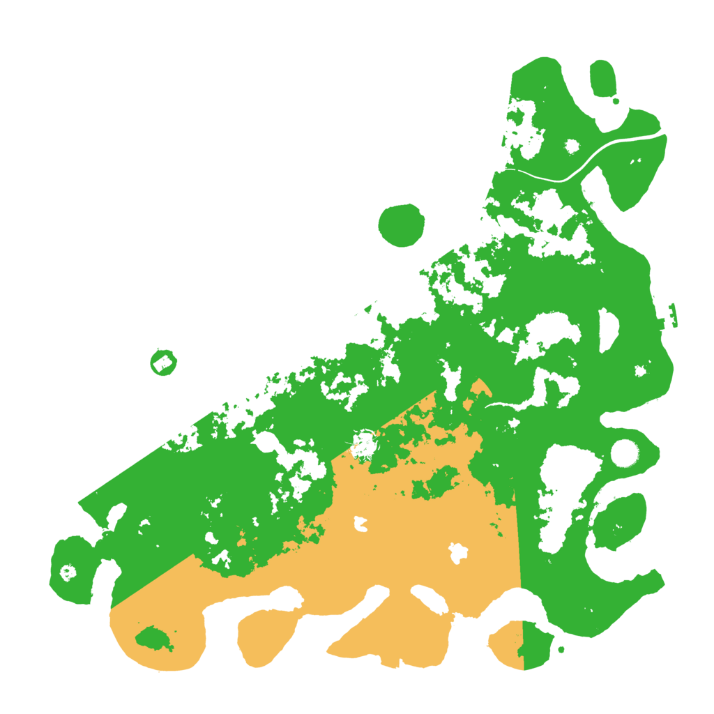 Biome Rust Map: Procedural Map, Size: 4500, Seed: 84062