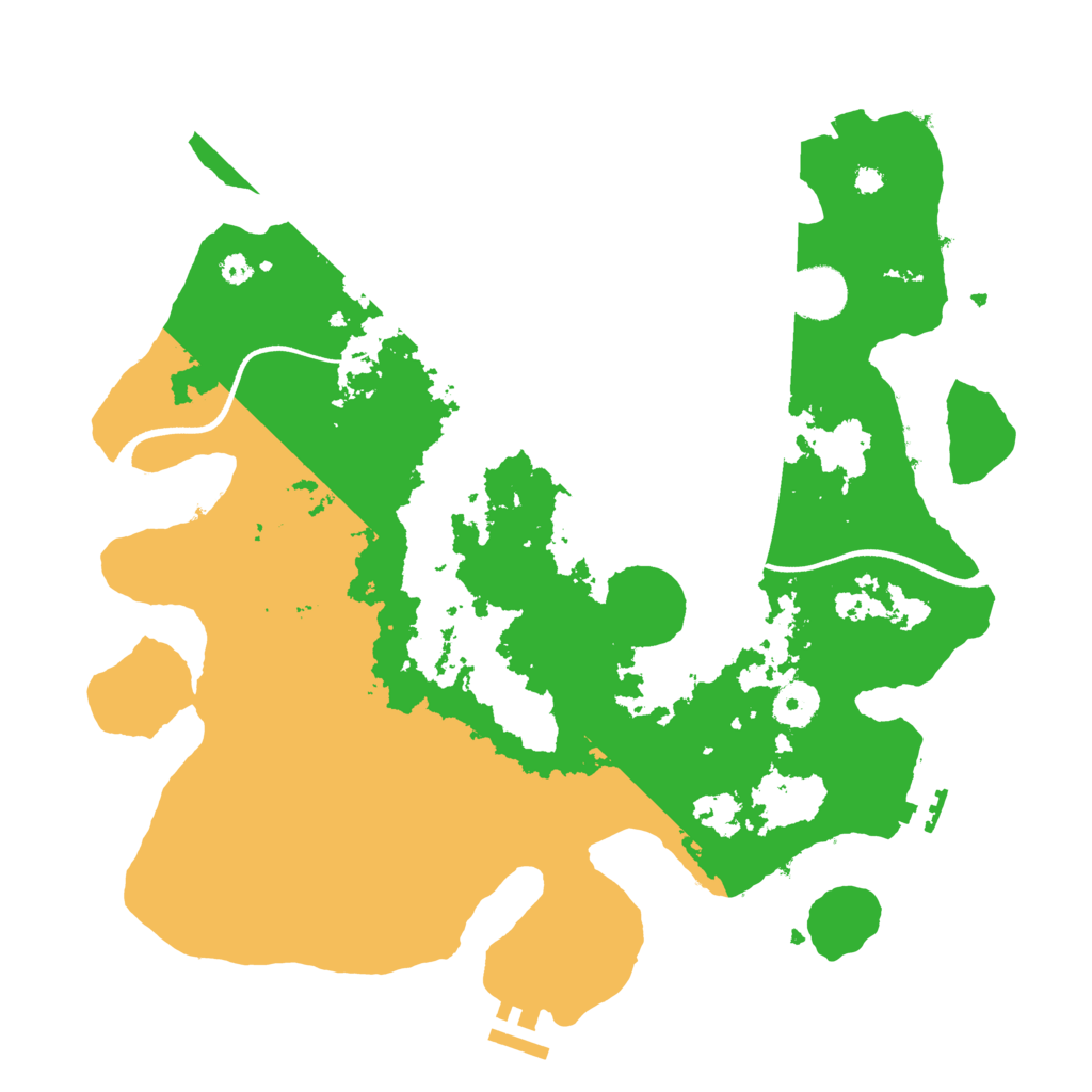 Biome Rust Map: Procedural Map, Size: 3600, Seed: 566720384