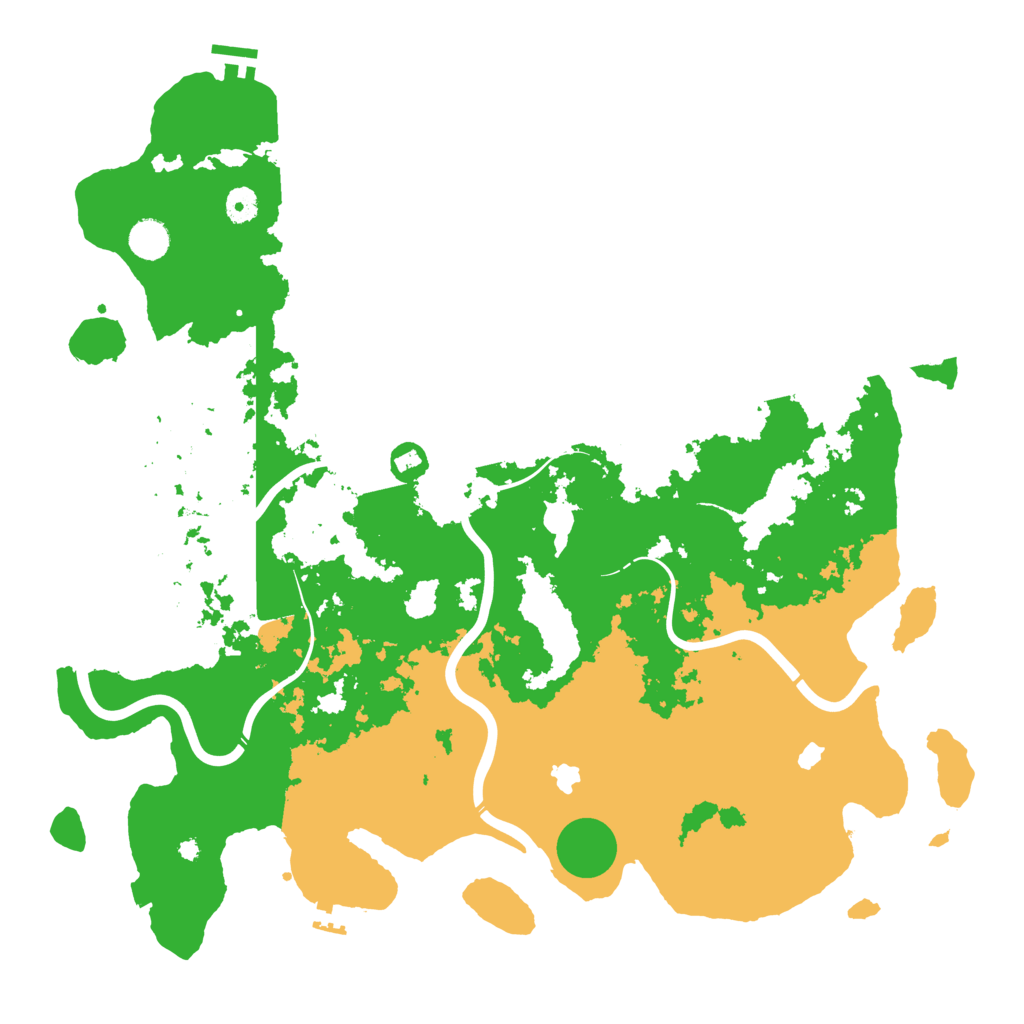 Biome Rust Map: Procedural Map, Size: 4500, Seed: 32536
