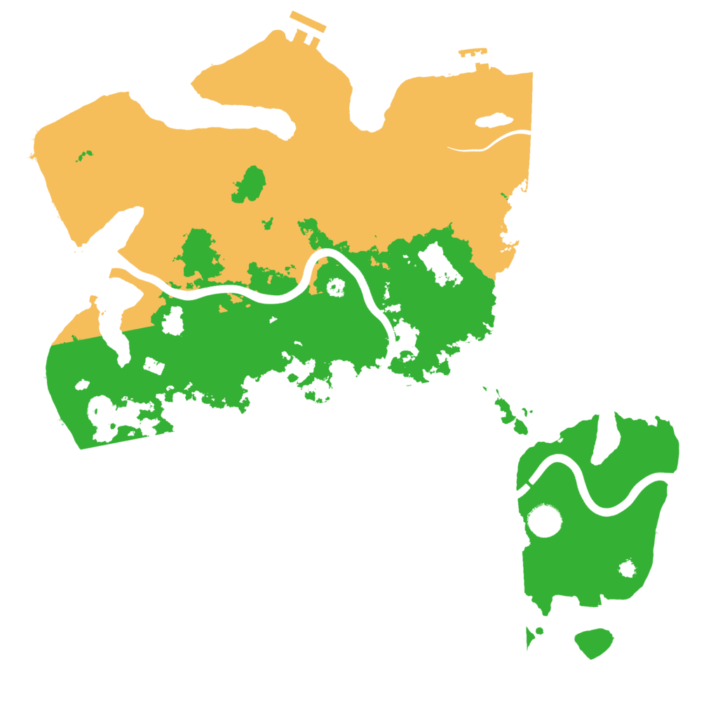 Biome Rust Map: Procedural Map, Size: 3850, Seed: 1323842074