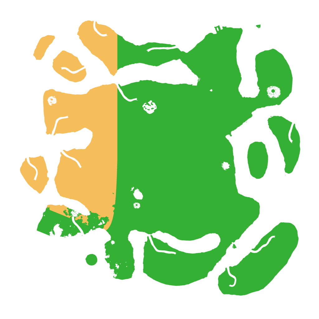 Biome Rust Map: Procedural Map, Size: 3700, Seed: 45678934