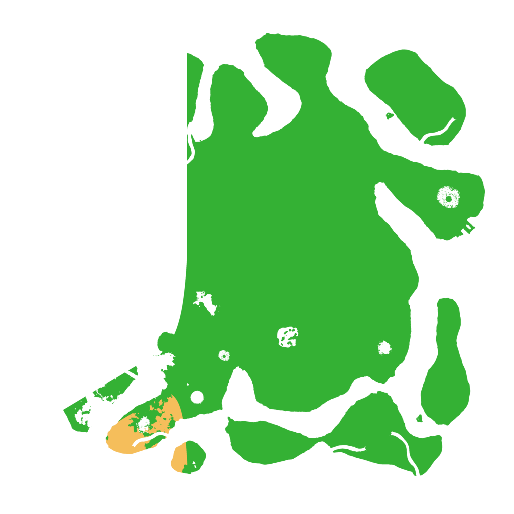 Biome Rust Map: Procedural Map, Size: 3500, Seed: 4080