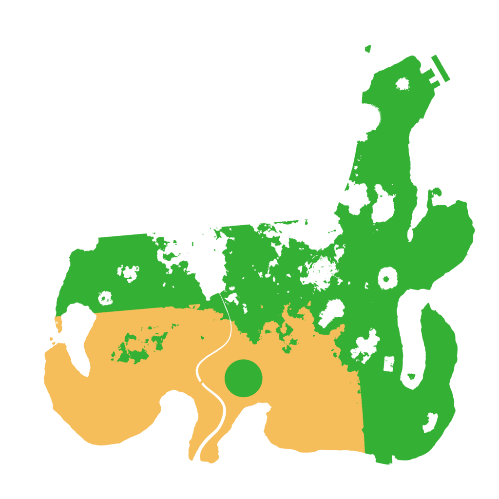 Biome Rust Map: Procedural Map, Size: 3500, Seed: 411411055