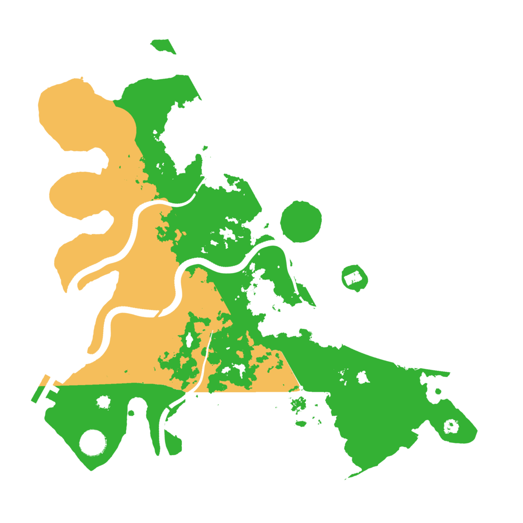 Biome Rust Map: Procedural Map, Size: 3500, Seed: 84738472