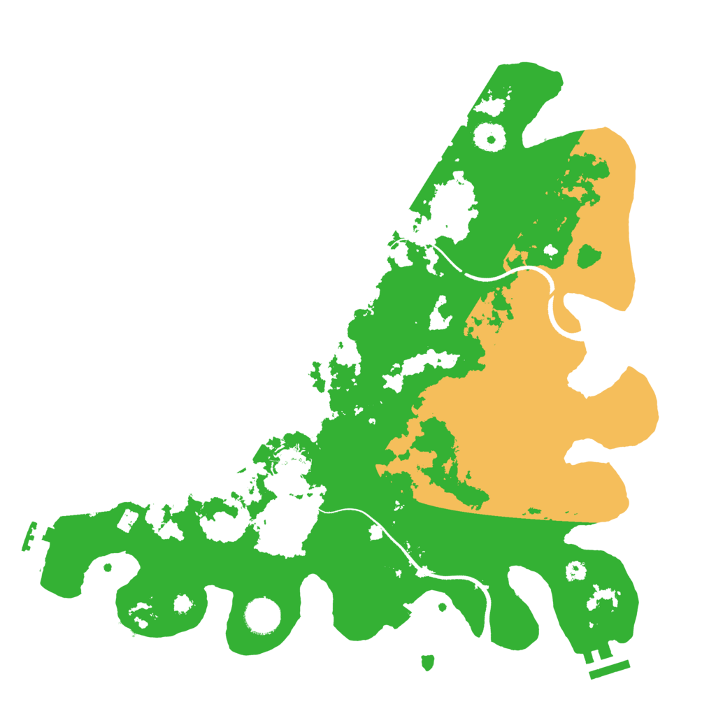 Biome Rust Map: Procedural Map, Size: 3500, Seed: 57890