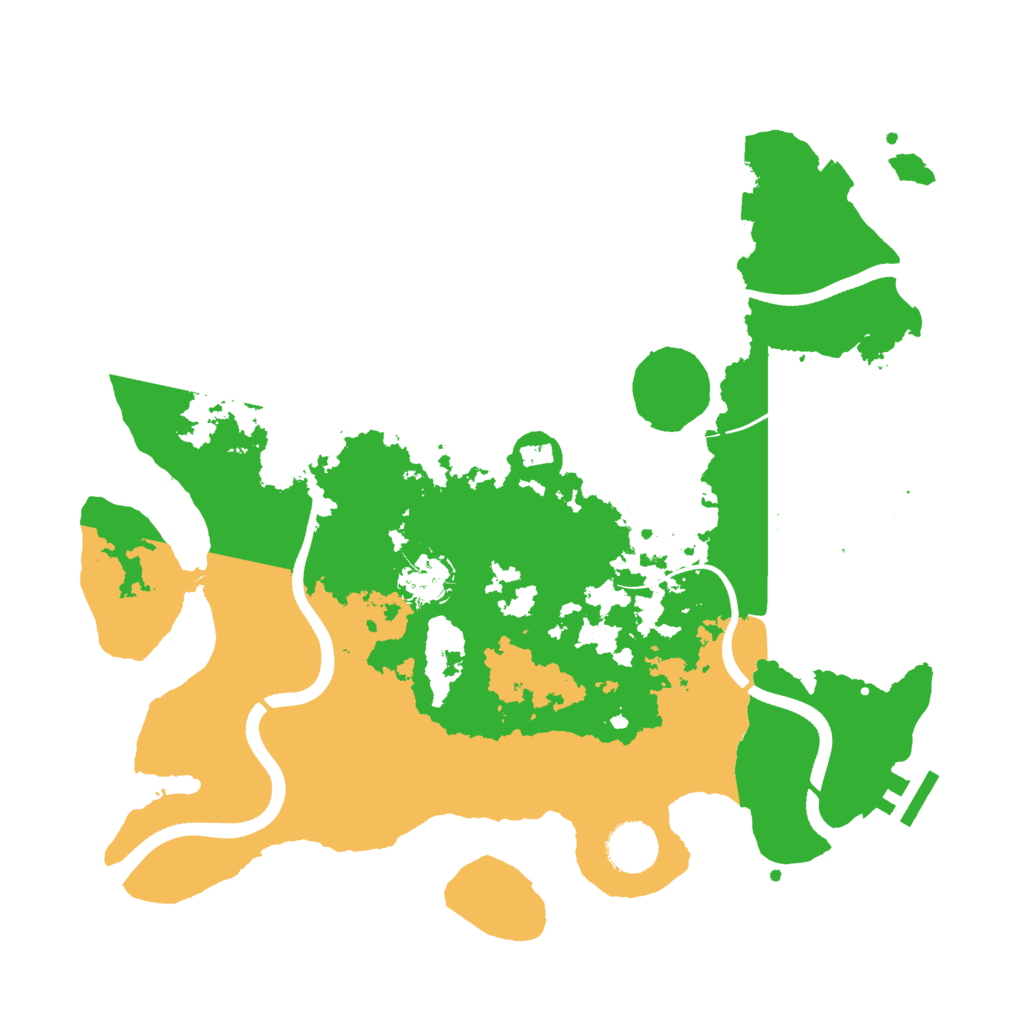 Biome Rust Map: Procedural Map, Size: 3500, Seed: 395074791