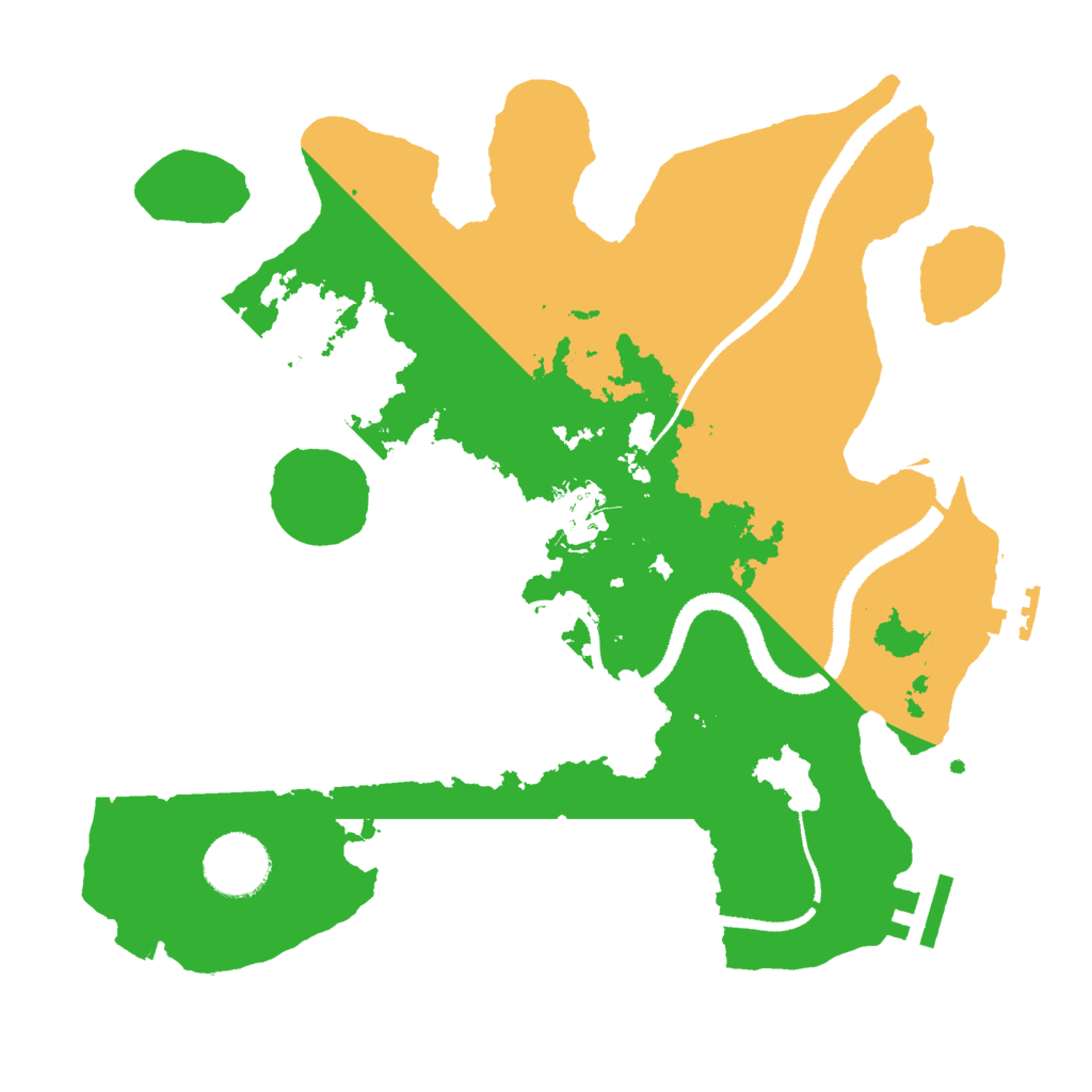 Biome Rust Map: Procedural Map, Size: 3000, Seed: 612291666