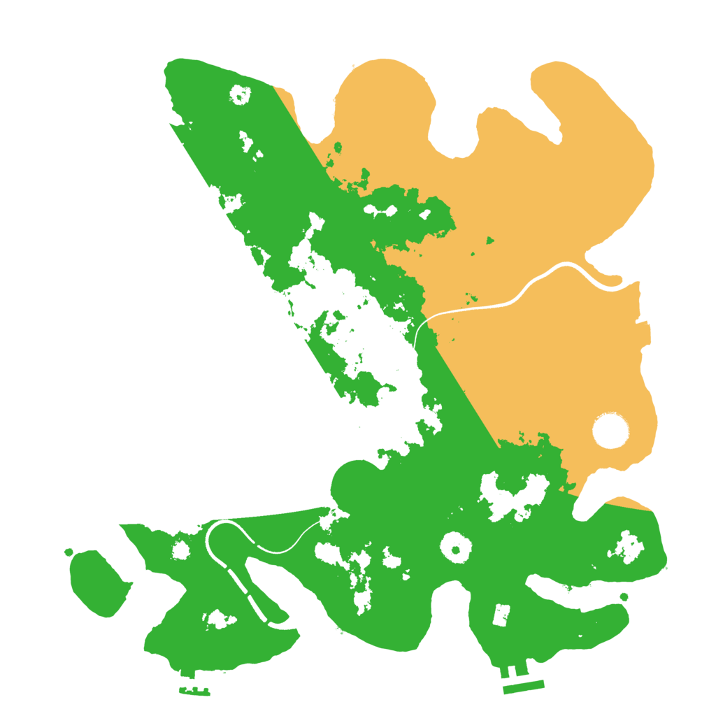 Biome Rust Map: Procedural Map, Size: 3500, Seed: 386134928