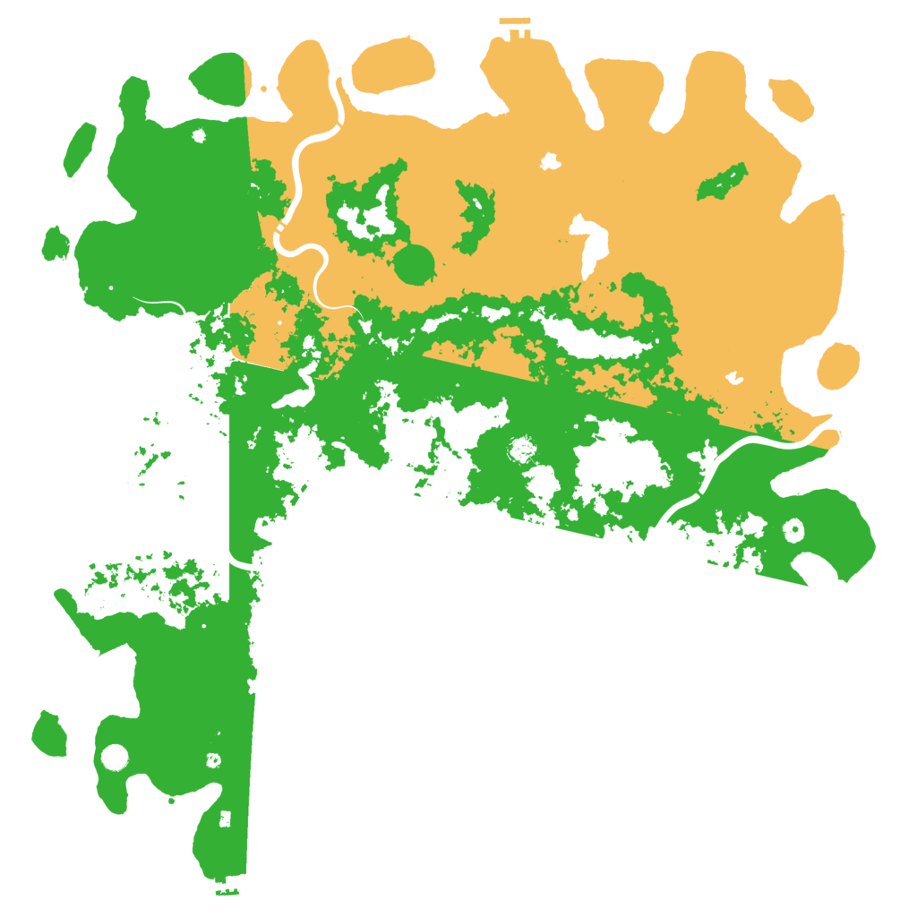Biome Rust Map: Procedural Map, Size: 6000, Seed: 188204768