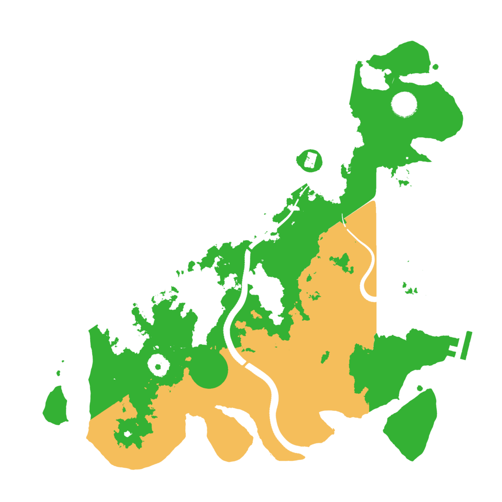Biome Rust Map: Procedural Map, Size: 3500, Seed: 8786751