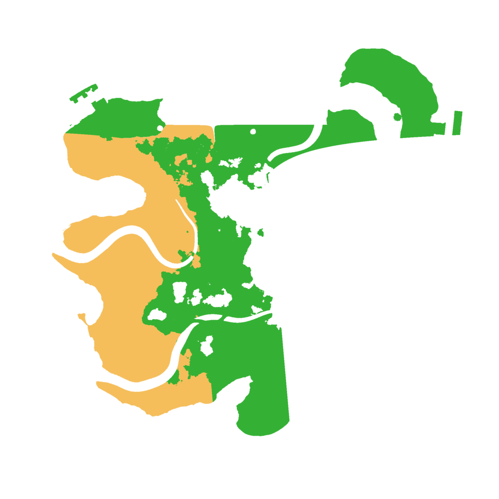 Biome Rust Map: Procedural Map, Size: 2500, Seed: 1198714913