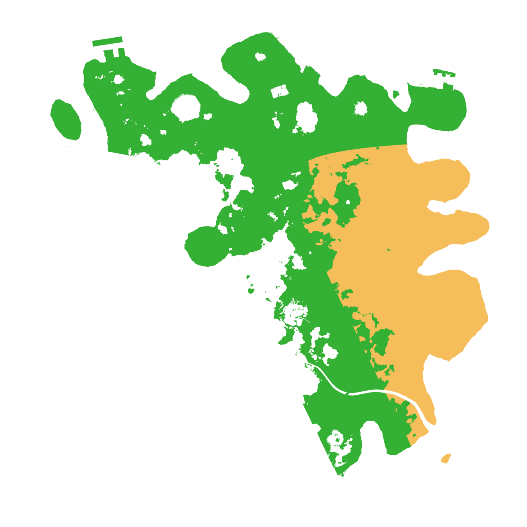 Biome Rust Map: Procedural Map, Size: 3500, Seed: 99886677