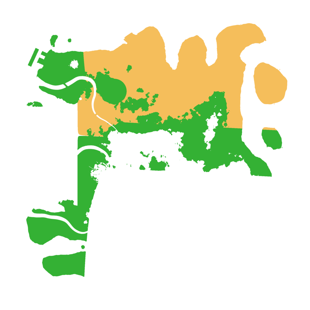 Biome Rust Map: Procedural Map, Size: 3300, Seed: 736579449