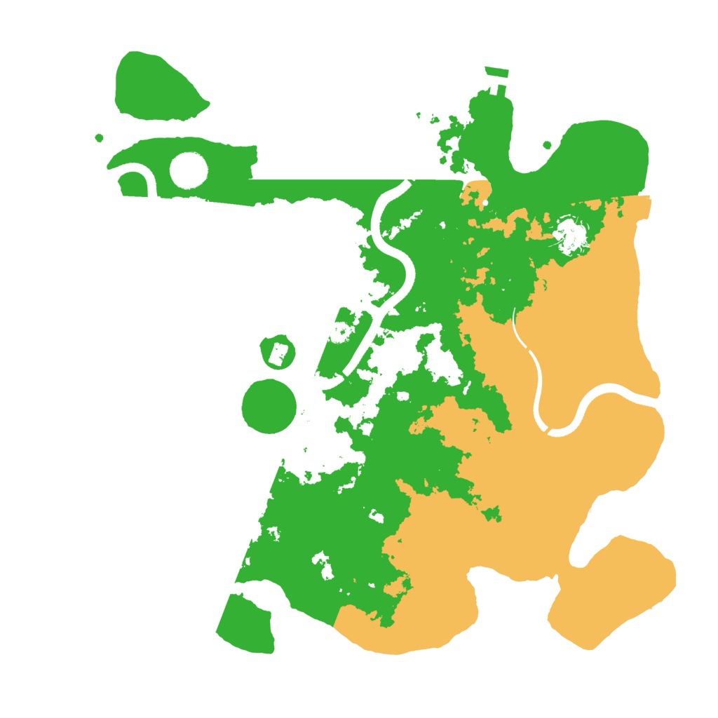 Biome Rust Map: Procedural Map, Size: 3500, Seed: 839456019