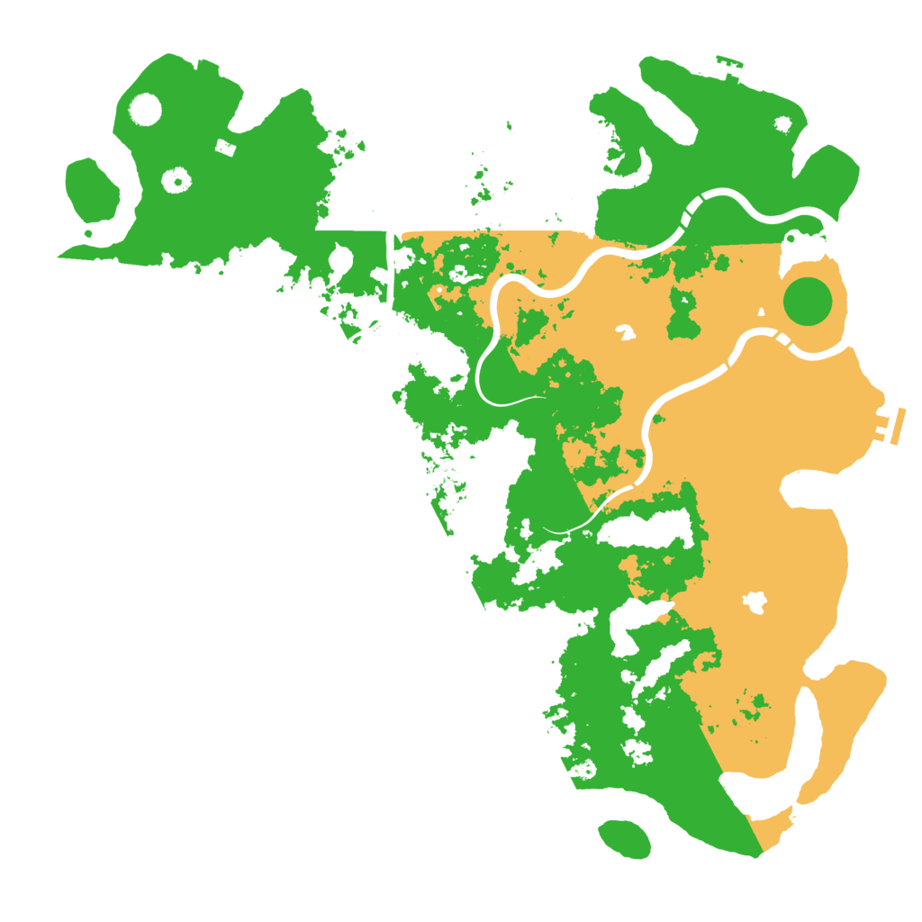 Biome Rust Map: Procedural Map, Size: 5000, Seed: 1495