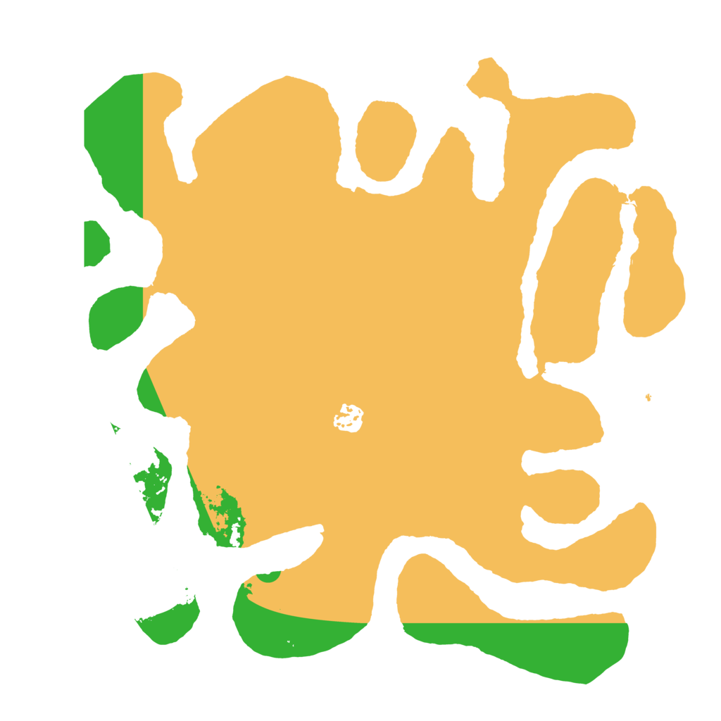 Biome Rust Map: Barren, Size: 3700, Seed: 128798073