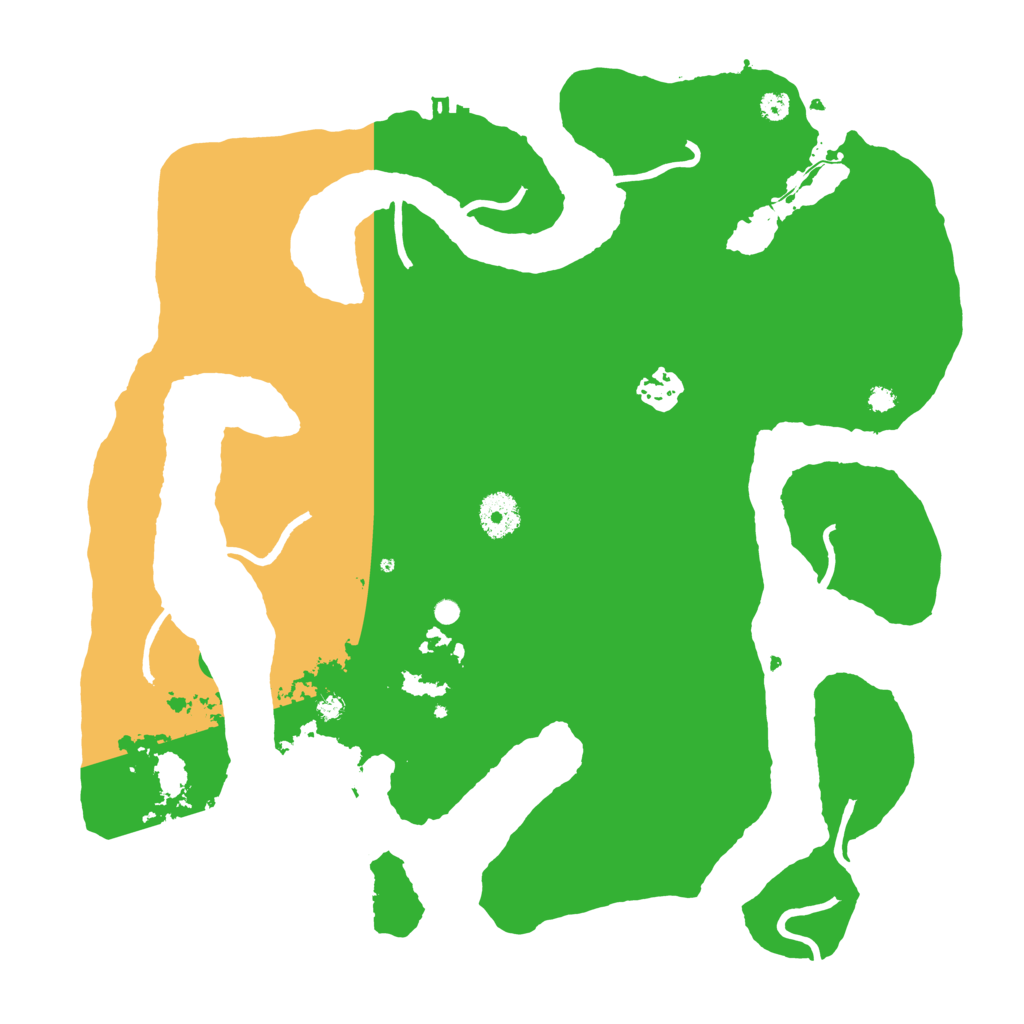 Biome Rust Map: Procedural Map, Size: 3600, Seed: 810874