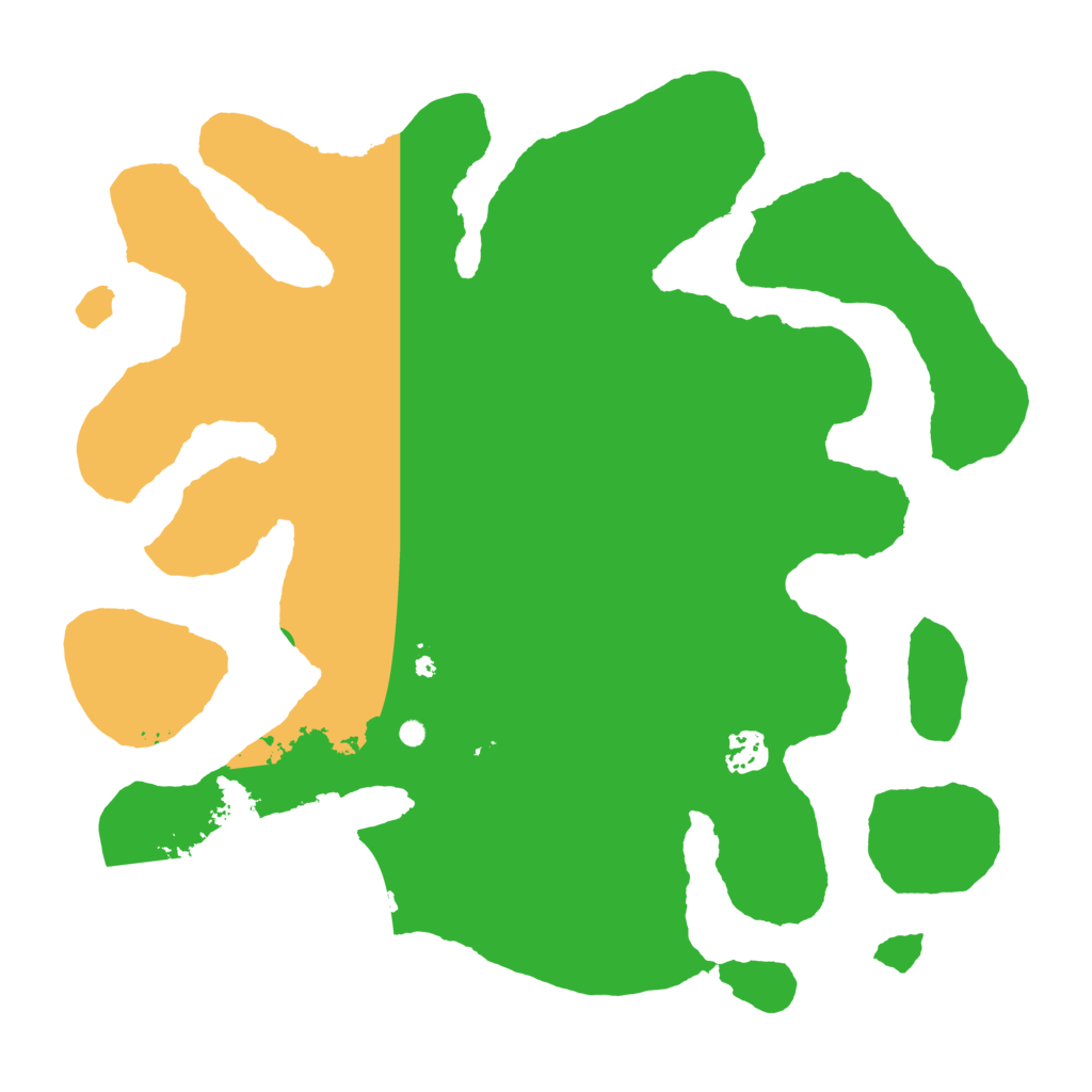 Biome Rust Map: Barren, Size: 3700, Seed: 414043759