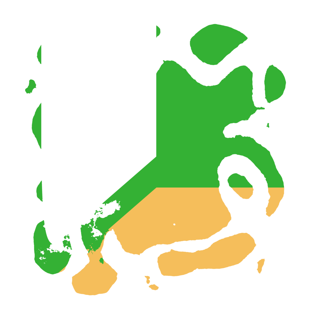 Biome Rust Map: Barren, Size: 3500, Seed: 432432411