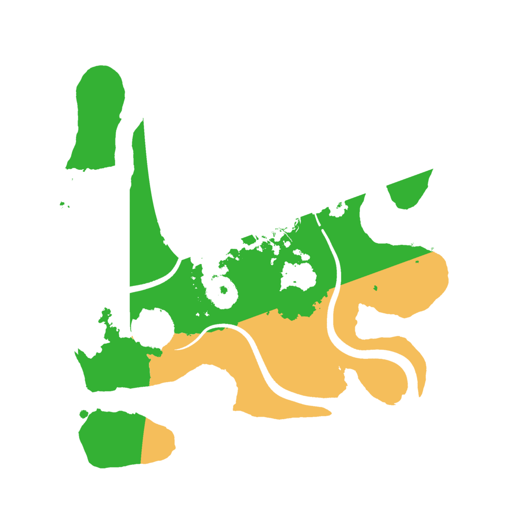 Biome Rust Map: Procedural Map, Size: 2500, Seed: 3445673