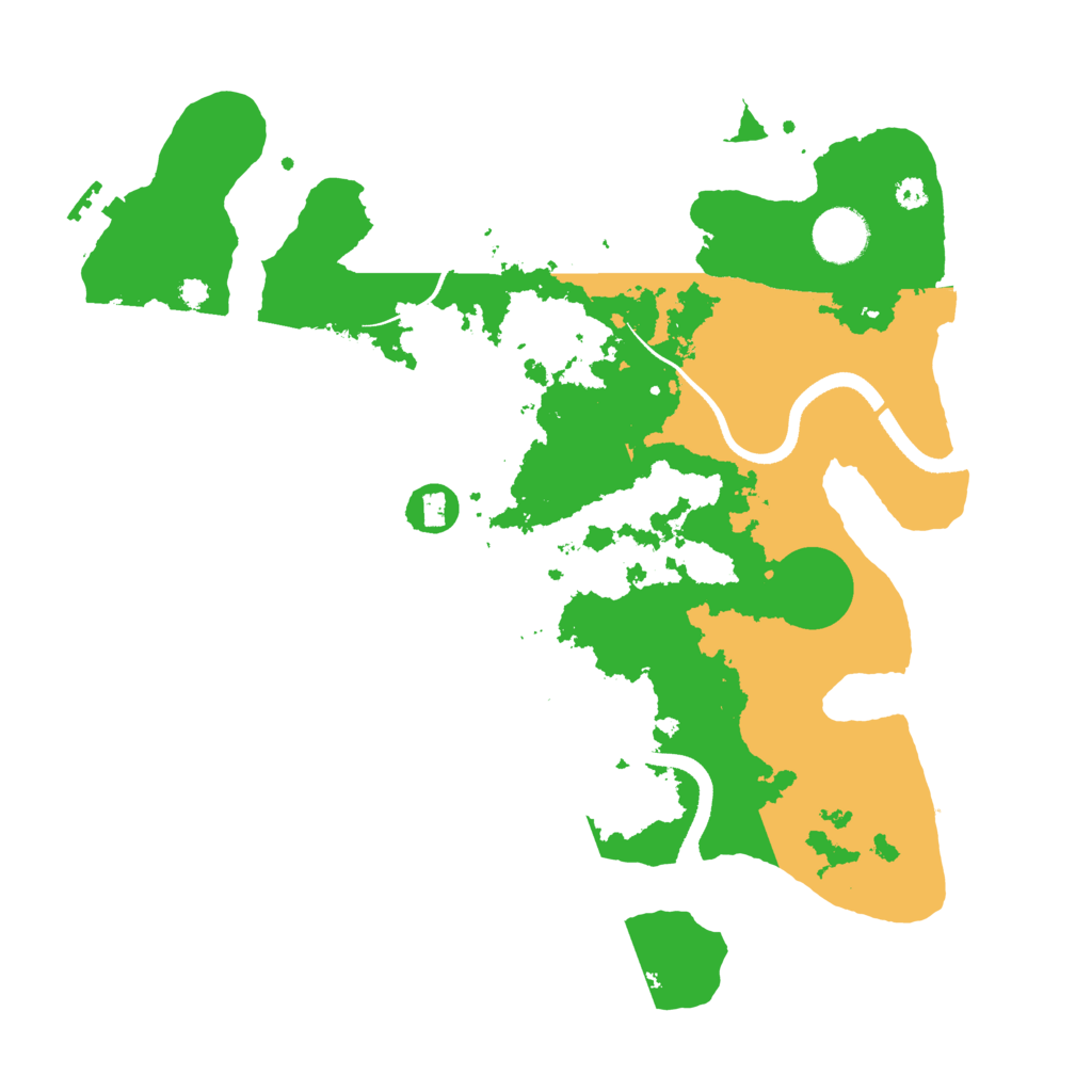 Biome Rust Map: Procedural Map, Size: 3500, Seed: 257223