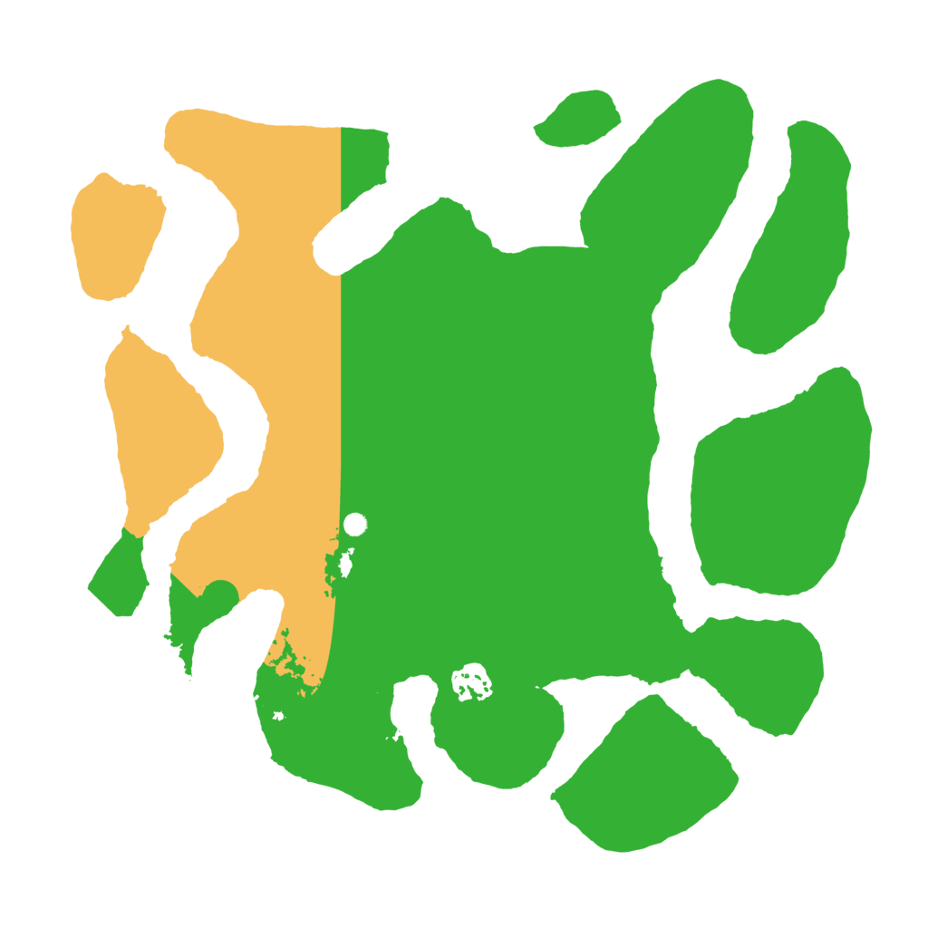 Biome Rust Map: Barren, Size: 3500, Seed: 1869569024