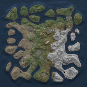 Thumbnail Rust Map: Procedural Map, Size: 4250, Seed: 1819829591, 14 Monuments