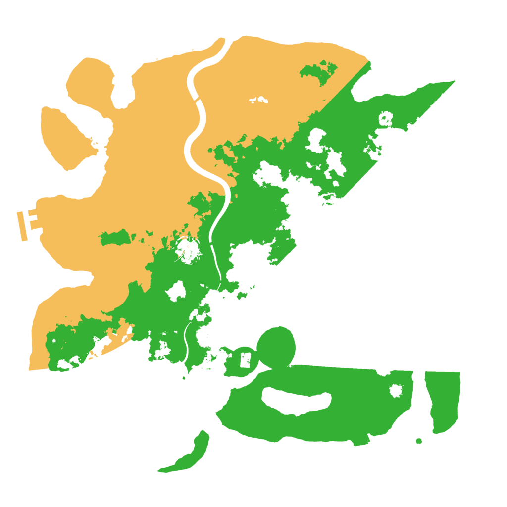 Biome Rust Map: Procedural Map, Size: 3500, Seed: 130726
