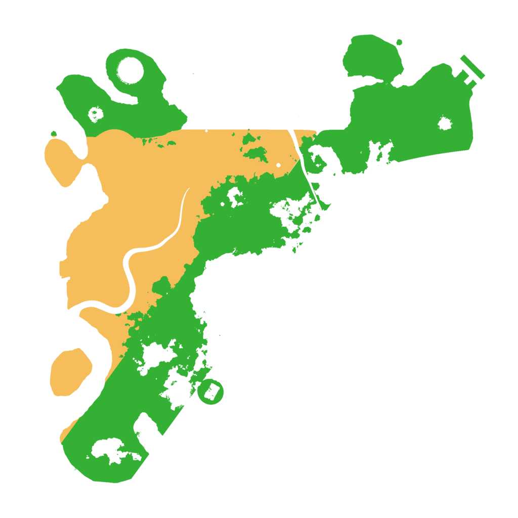 Biome Rust Map: Procedural Map, Size: 3500, Seed: 1760408576