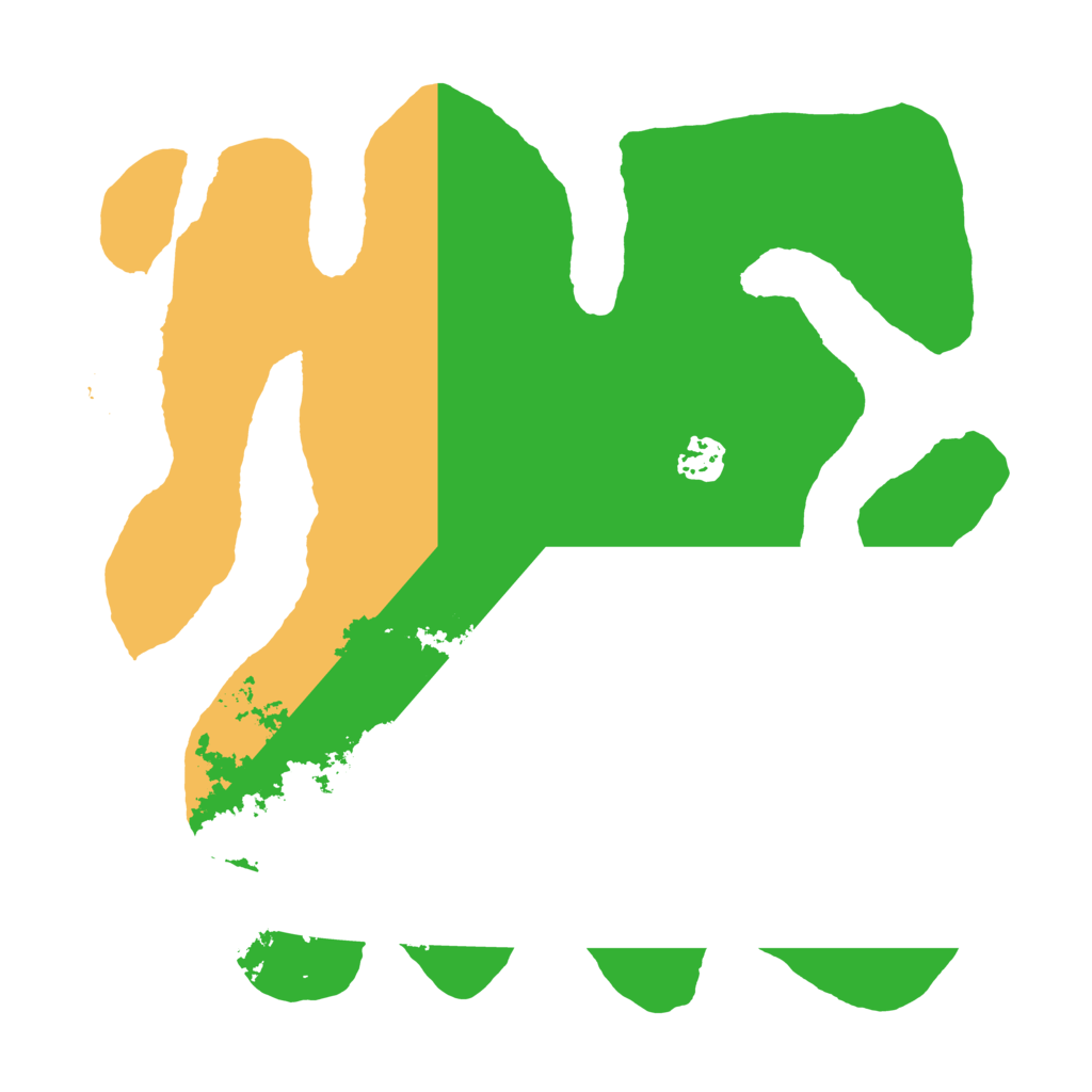 Biome Rust Map: Barren, Size: 3500, Seed: 11029201