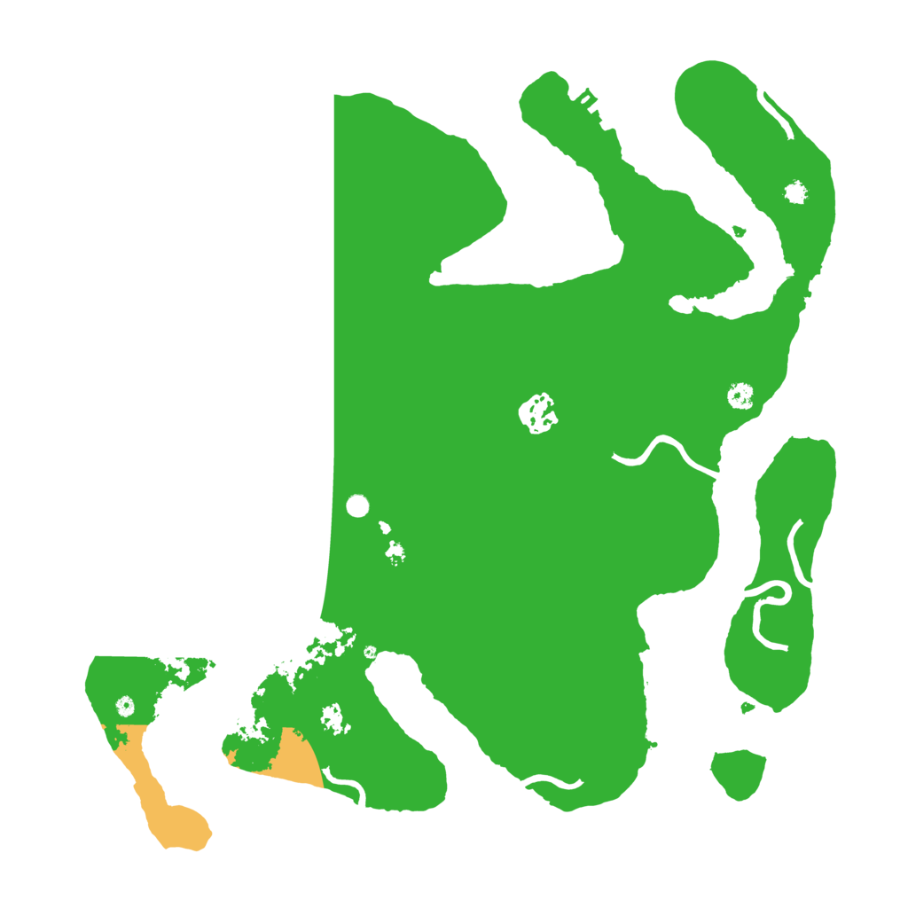 Biome Rust Map: Procedural Map, Size: 3500, Seed: 20856