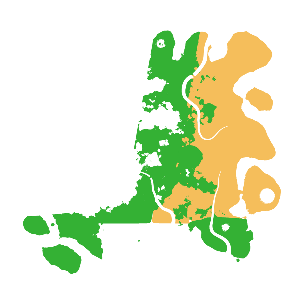 Biome Rust Map: Procedural Map, Size: 3500, Seed: 303033